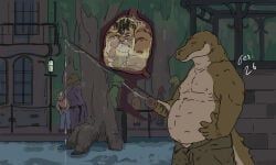 jeri_kleinlowe, alligator, alligatorid, anthro, anthro_prey