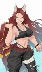toshio, 1girls, abs, adult, adult_female