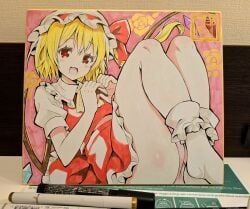 flandre_scarlet, touhou, givuchoko, 1girl, 1girls