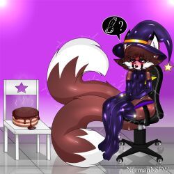 normannsfw, 2_tails, big_butt, brown_body, brown_fur