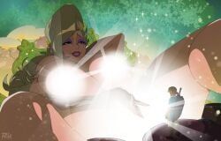 great_fairy_(zelda), great_fairy_cotera, link, breath_of_the_wild, the_legend_of_zelda