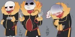 sans_(underfell), sans_au, underfell, chi_137, belly
