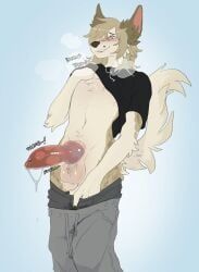 beast_(tbdborzoi), tbdborzoi, animal_genitalia, animal_penis, anthro
