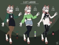 elliot_(espressothegoat), espressothegoat, anthro, apron, balls