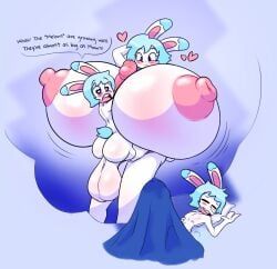 marco_(angstrom), molly_(angstrom), original, spell_bubble, between_breasts