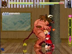 karin_kanzuki, minotaur_(mugen), m.u.g.e.n, street_fighter, street_fighter_alpha