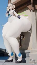 aether_(genshin_impact), barbara_(genshin_impact), genshin_impact, mmdelight, ass