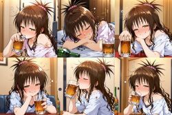 yuuki_mikan, to_love-ru, to_love-ru_darkness, alcohol, amber_eyes