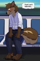 cerffou, skylardoodles, anthro, barefoot, belt