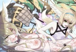 suzuran_(arknights), vulpisfoglia_(arknights), arknights, 3_iq_tuna, 1girls