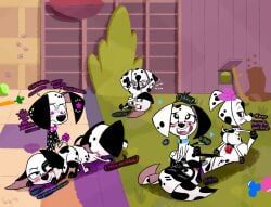 d-pad_(whitewolf20xx), dee_dee_(101_dalmatians), dizzy_(101_dalmatians), fan_character, oc