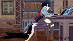 jane_doe_(zenless_zone_zero), zenless_zone_zero, loiuy77, anime_girl, ass_on_face