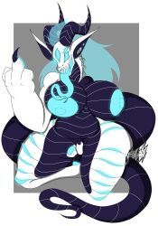 ecn, 2_mouths, anthro, big_breasts, bioluminescence