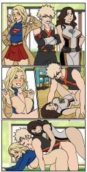 hawkgirl, hawkgirl_(dcu), isabela_merced, kara_zor-el, katsuki_bakugou
