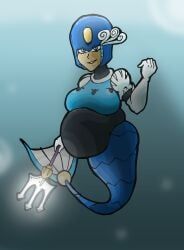splash_woman, capcom, mega_man, nasuokaa-san, blue_hair
