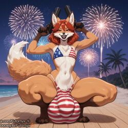 futornyx, 1femboy, american_flag_bikini, anthro, black