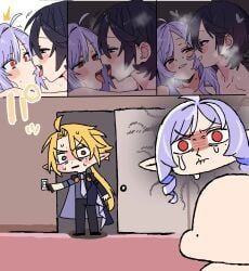 belle_(zenless_zone_zero), hugo_vlad, vivian_banshee, zenless_zone_zero, 1boy
