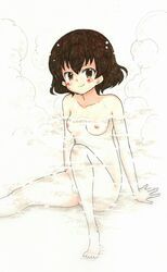 caesar_(girls_und_panzer), girls_und_panzer, mehonobu_g, arm_support, barefoot