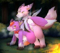 digimon_(species), dorumon, foxy_the_dorumon, yama_the_dorumon, bandai_namco
