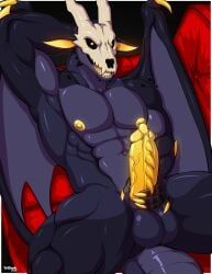 tridark, 1boy, 5_fingers, abs, animal_genitalia