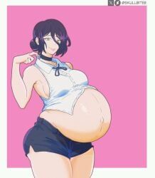 reze_(chainsaw_man), chainsaw_man, skullbitee, belly, belly_bulge