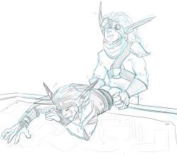 jak_(jak_and_daxter), jak_and_daxter, madamutzsar, 2boys, anal