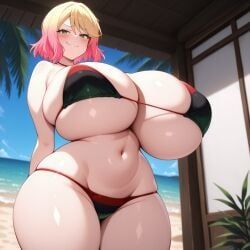 catherine_ward, angels_of_death, satsuriku_no_tenshi, beach, belly