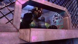 assaultron, assaultron_(fallout), kl-e-0, sole_survivor, sole_survivor_(male)