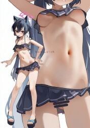 serika_(blue_archive), serika_(swimsuit)_(blue_archive), blue_archive, ak4ci, kani_fish