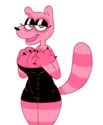 3_fingers, 4_fingers, anthro, ball_cleavage, balls