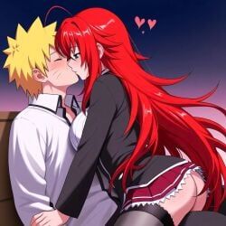 rias_gremory, uzumaki_naruto, high_school_dxd, naruto, naruto_(series)