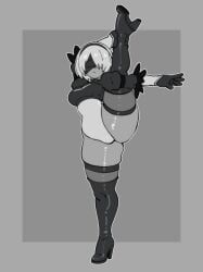 yorha_2b, nier, nier:_automata, nier_(series), gt_animates