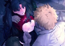 tohsaka_rin, fate/stay_night, fate_(series), shitappa0120, black-haired_female