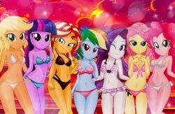 applejack_(eg), fluttershy_(eg), pinkie_pie_(eg), rainbow_dash_(eg), rarity_(eg)