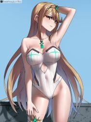 mythra, mythra_(xenoblade), xenoblade_(series), breakthrough_rr, 1girls