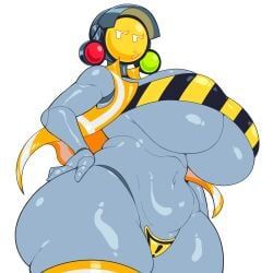 original_character, original, androjuniarto, 1girls, ass