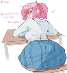 natsuki_(doki_doki_literature_club), ddlc, doki_doki_literature_club, doki_doki_literature_club!, serenity_forge