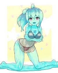 beastiez, loughmachine, 1girl, 1girls, aqua_skin