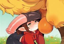 chocobo, lalafell, oc, final_fantasy_xiv, dlewdedai