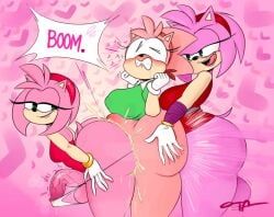 amy_rose, amy_rose_(boom), classic_amy_rose, sega, sonic_(series)