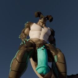 daddyclaw_(vulgarvictor), deathclaw, fallout, microsoft, animal_genitalia