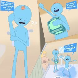 beth_smith, mr_meeseeks, rick_and_morty, francyart34, 1girls