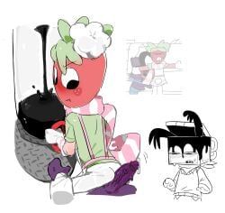 boxten_(dandy's_world), sprout_(dandy's_world), twisted_boxten_(dandy's_world), dandy's_world, 2boys