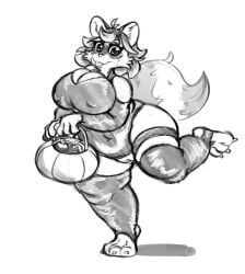 halloween, holidays, anthro, belly, big_belly