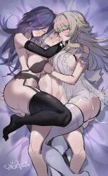 aether_(genshin_impact), clorinde_(genshin_impact), navia_(genshin_impact), genshin_impact, hoyoverse