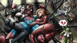 black_cat_(marvel), cindy_moon, felicia_hardy, gwen_stacy, gwen_stacy_(classic)