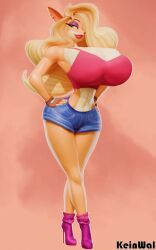 tawna_bandicoot, crash_bandicoot_(series), crash_bandicoot_4:_it's_about_time, kein_wal, big_breasts