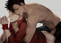 kuroo_tetsurou, tsukishima_kei, haikyuu!!, kzhma, 2boys