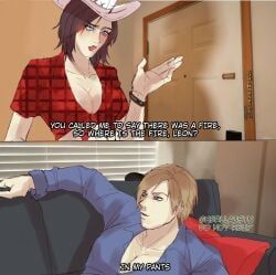 claire_redfield, claire_redfield_(revelations), claire_redfield_(rodeo), leon_scott_kennedy, resident_evil