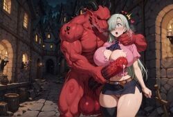 elizabeth_liones, nanatsu_no_taizai, seven_deadly_sins, creamhorseai, 1girls